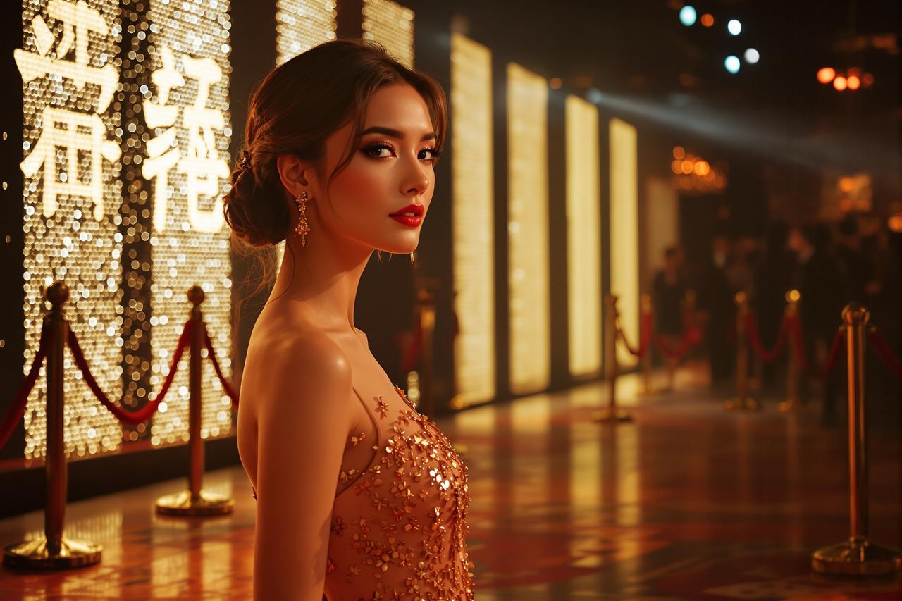 签约演员林晓雨出席戛纳电影节，惊艳全场